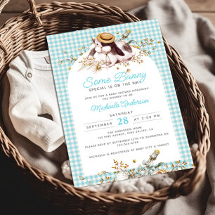Some Bunny Special On The Way Bunny Baby Shower Invitation