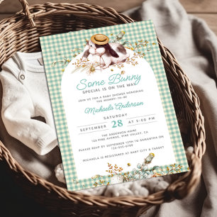 Some Bunny Special On The Way Bunny Baby Shower Invitation