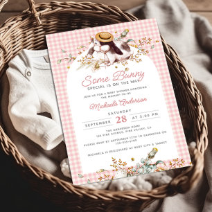 Some Bunny Special On The Way Bunny Baby Shower Invitation