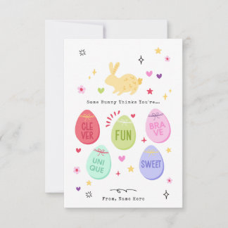 Some Bunny Thinks You're Awesome Happy Easter Card