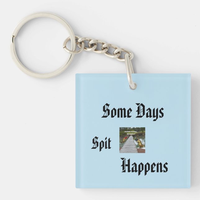 Some Days Split Happens Funny Lawn Bowls Design, Key Ring (Front)