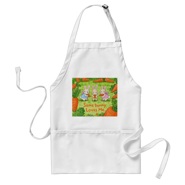 Some Easter Bunny Loves Me  Standard Apron (Front)