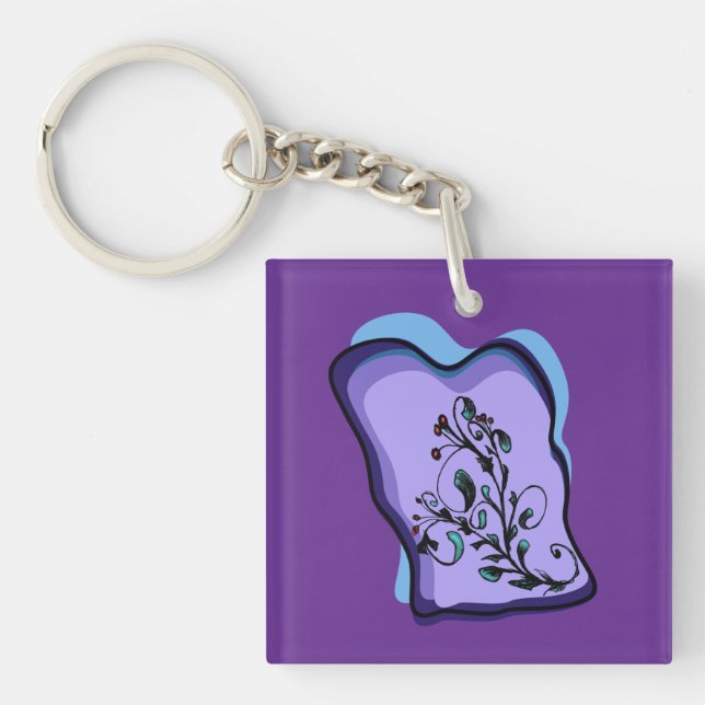 Some Evening Vine Key Ring (Front)