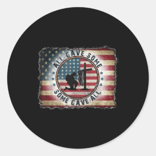Some Gave All Tee Memorial Day Classic Round Sticker