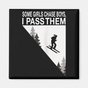 Some girl chase boys i pass them ski girl magnet