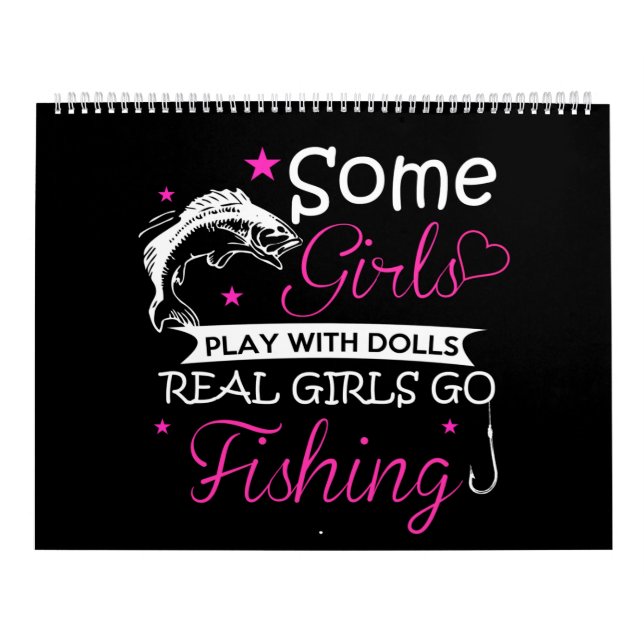 some girls play with dolls real girls fishing calendar (Cover)