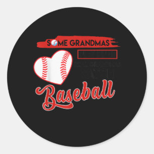 Some Grandma Play Bingo Real Grandmas Watch Classic Round Sticker
