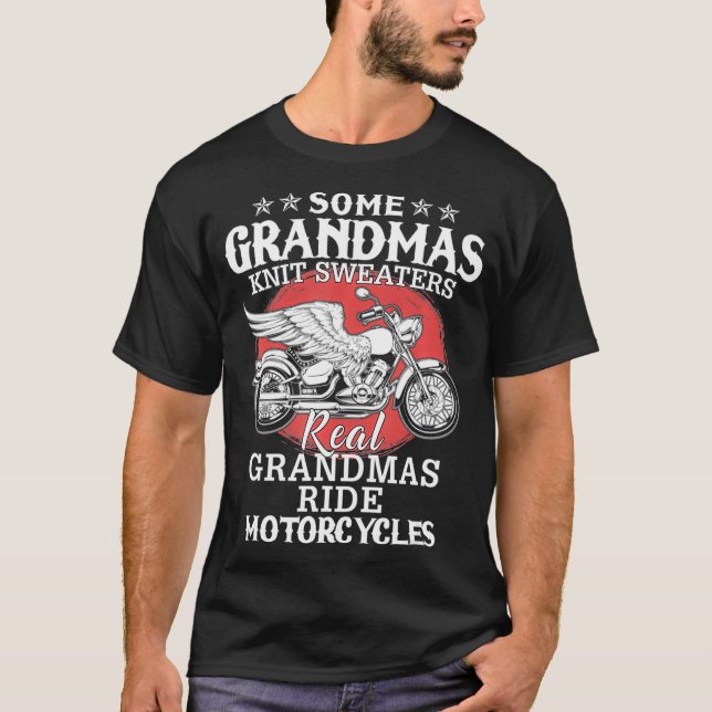 Some Grandmas Knit Sweaters Real Ride Motorcycles  (Front)