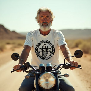 Some Grandpas Play Bingo Real Grandpas Ride Motorc T-Shirt