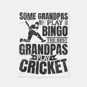 Some Grandpas Play Bingo The Best Grandpas Play Cr Fleece Blanket