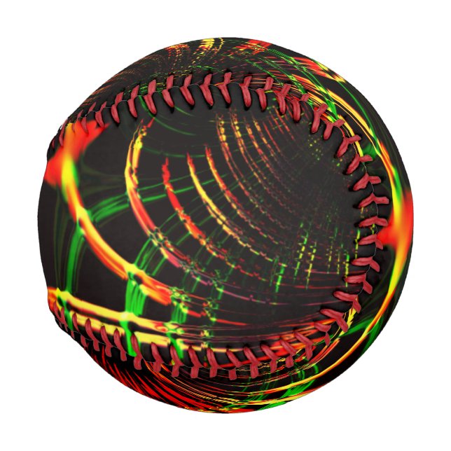 Some grass leaves, fire colours in 'flower petals' baseball (Back Left)