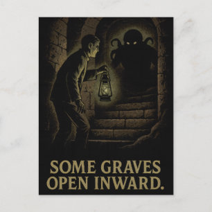 Some Graves Open Inward – A Descent into Eldritch Holiday Postcard