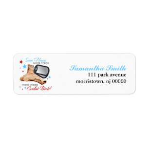 Some Heroes Wear Capes, Mine Wears Combat Boots Return Address Label