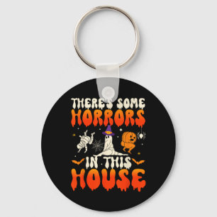 Some Horrors In This House Funny Ghost Halloween 1 Key Ring