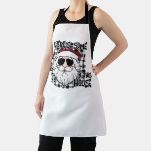 Some Hos in This House   Punny Santa Sublimation Apron