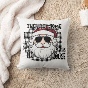 Some Hos in This House Punny Santa Sublimation Cushion