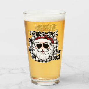 Some Hos in This House   Punny Santa Sublimation Glass