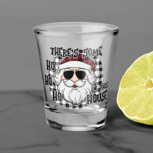 Some Hos in This House   Punny Santa Sublimation Shot Glass