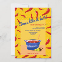 Some Like It Hot Chilli Invitation