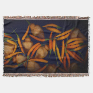 Some Like It Hot Orange Pepper Throw Blanket