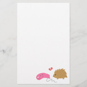 Some Love is not meant to be, funny hedgehog Stationery