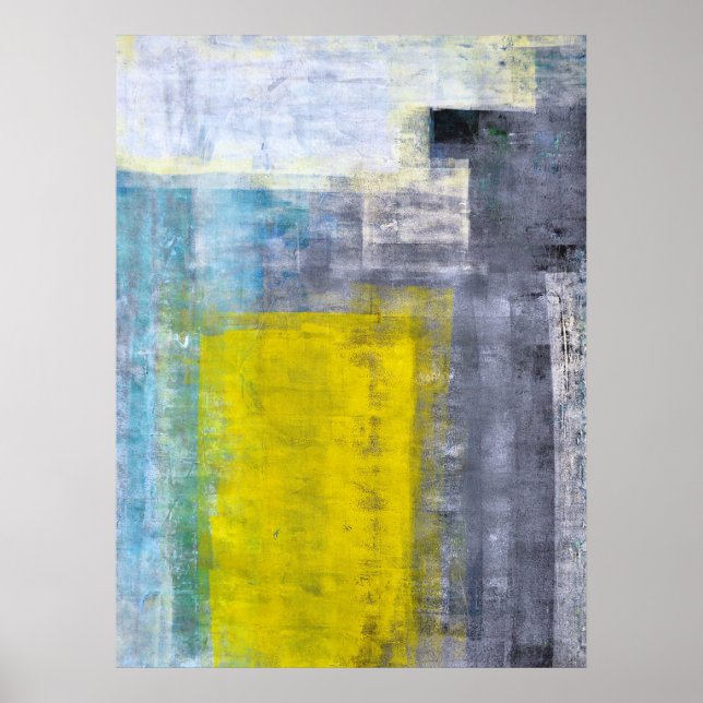 'Some Modern Squares' Abstract Art Poster (Front)