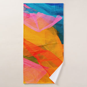 Some multicolored fabric. background,color,craft,f bath towel