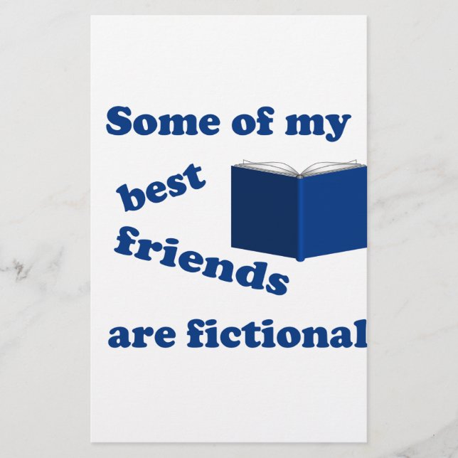 Some of my Best Friends are Fictional Stationery (Front)