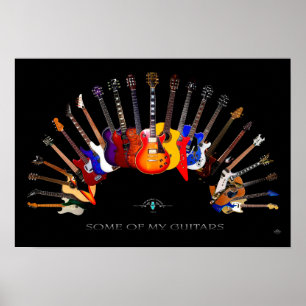 Some of My Guitars ~ SolidSpaceStudio since 1984 Poster