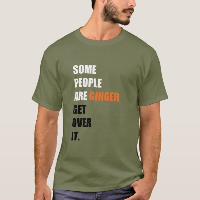Some People are Ginger Men's Basic Dark T-Shirt (Front)