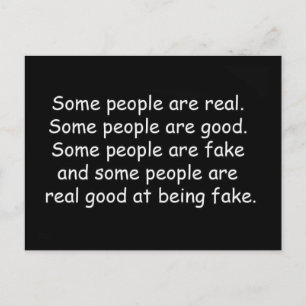 Some people are good fake insults attitude truisms postcard
