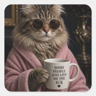 Some People Give Me the Ick Funny Cat Sticker