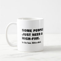 Some people need a high-five, in the face