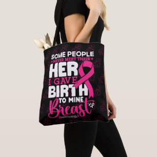 Some People Never Meet Their Hero Breast Awareness Tote Bag