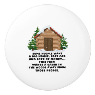 Some People Want A Big House Beautiful Christmas Ceramic Knob