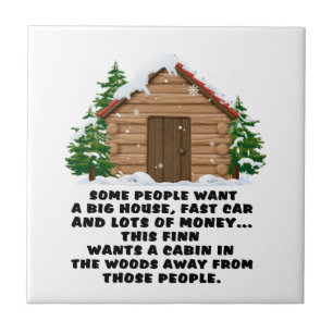 Some People Want A Big House Beautiful Christmas Ceramic Tile