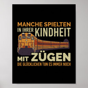 Some played in their childhood with train guide poster