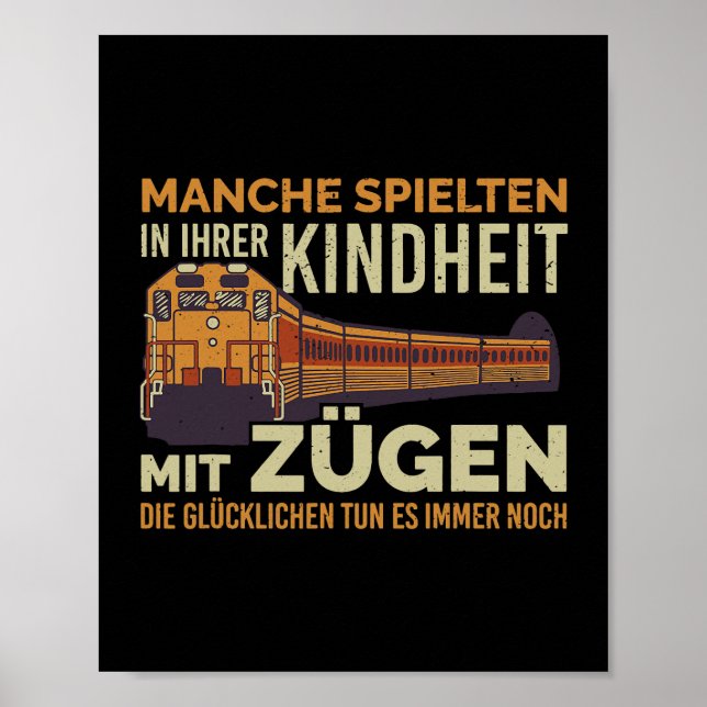 Some played in their childhood with train guide poster (Front)