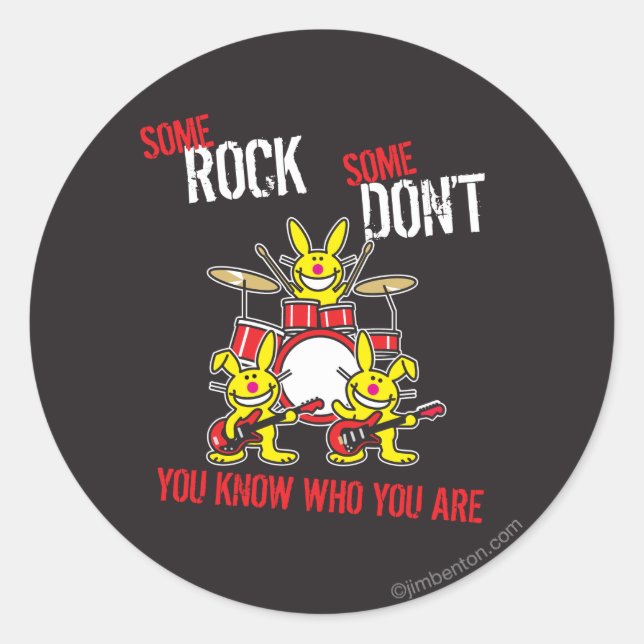 Some Rock Classic Round Sticker (Front)