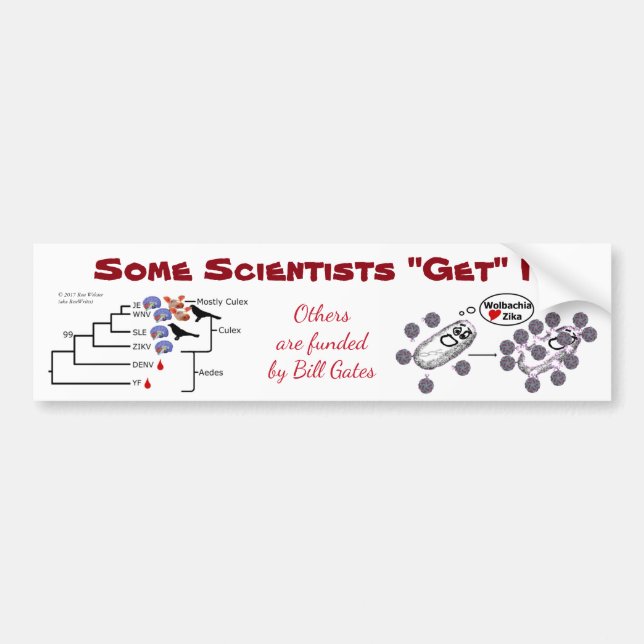 Some Scientists "Get" It by RoseWrites Bumper Sticker (Front)