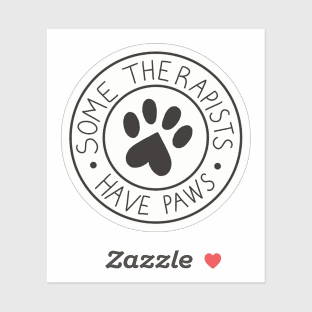 Some Therapists Have Paws Sticker (Sheet)