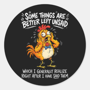Some Things Are Better Left Ugovernment Agencyid Classic Round Sticker