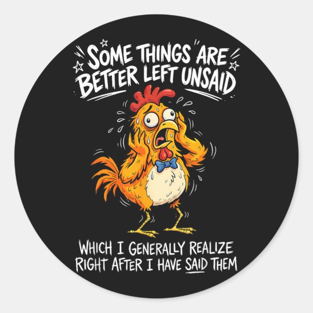 Some Things Are Better Left Ugovernment Agencyid Classic Round Sticker (Front)