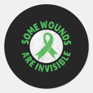 Some Wounds Are Invisible - Mental Health Awarenes Classic Round Sticker