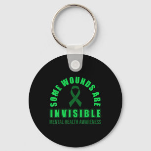 Some Wounds Are Invisible Mental Health Awareness Key Ring