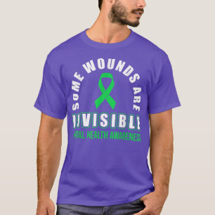 Some Wounds Are Invisible Mental Health Awareness  T-Shirt