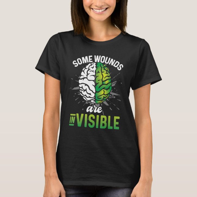 Some Wounds Are Invisible Mental Health Awareness T-Shirt (Front)