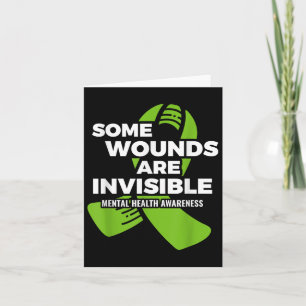 Some Wounds Invisible Mental Health Awareness Psyc Card