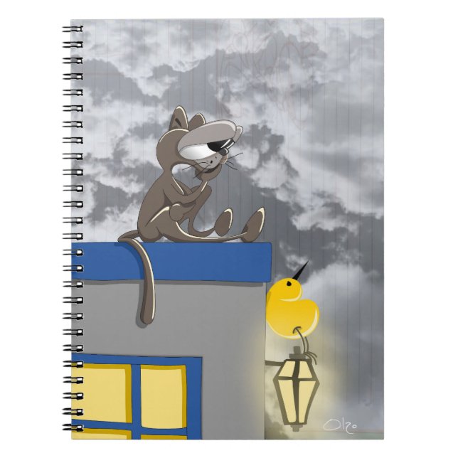 Somebird – Cat Notebook (Front)