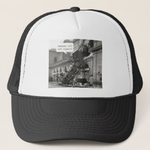 Somebody Call Tech Support Train Wreck Trucker Hat